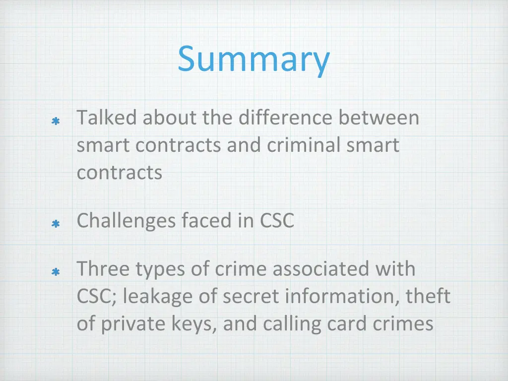 summary