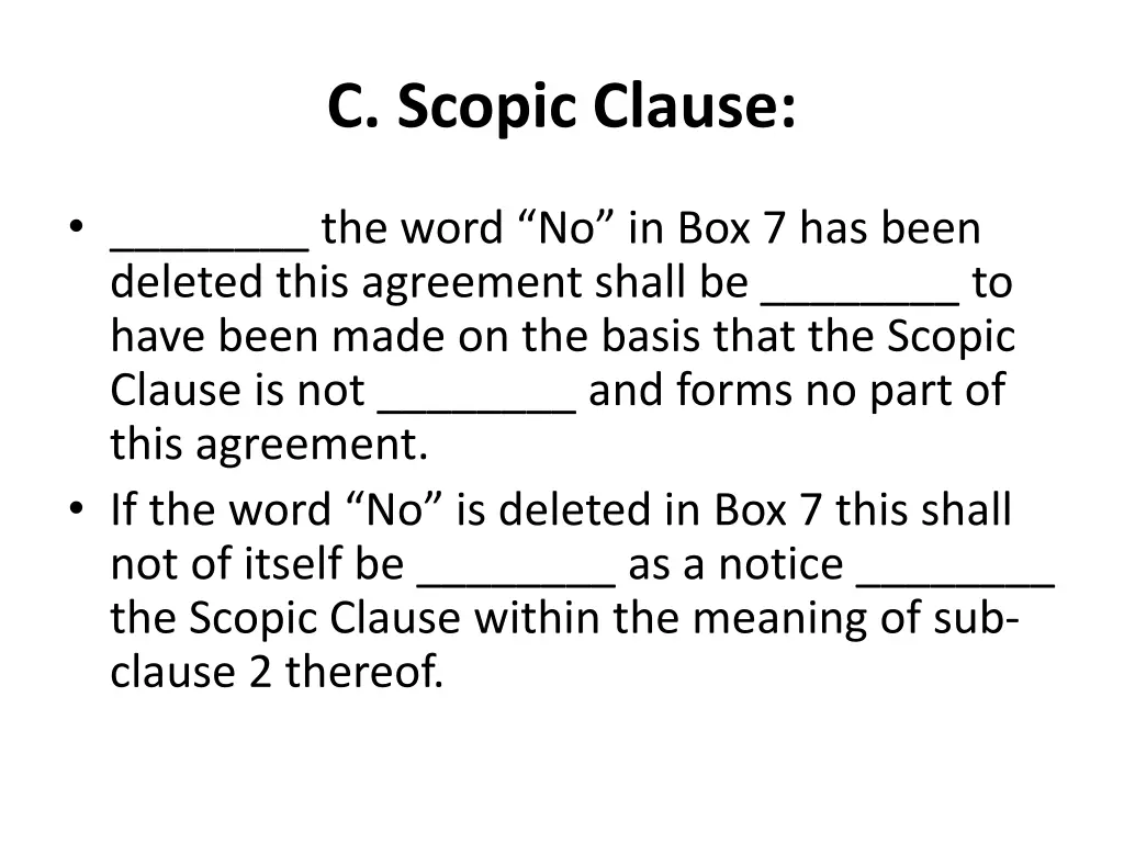 c scopic clause 1