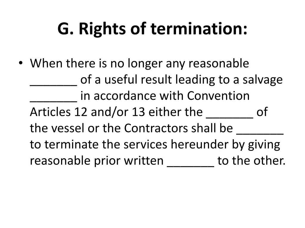 g rights of termination 1