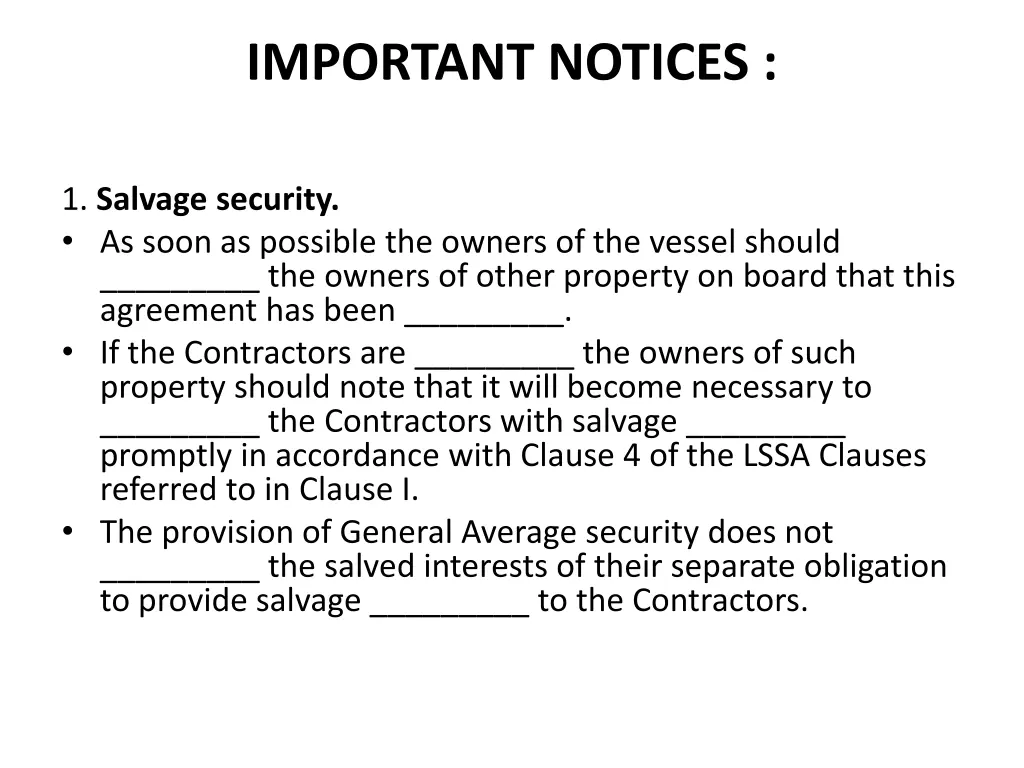 important notices 1