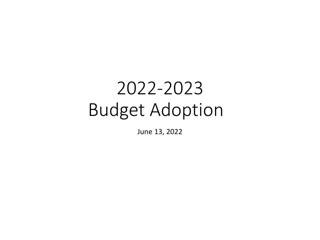 2022 2023 budget adoption