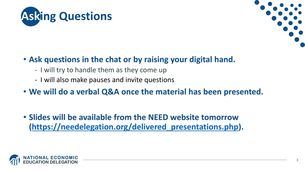 asking questions