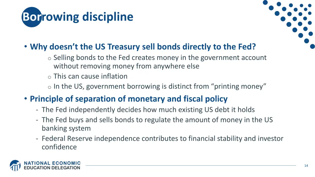 borrowing discipline 1