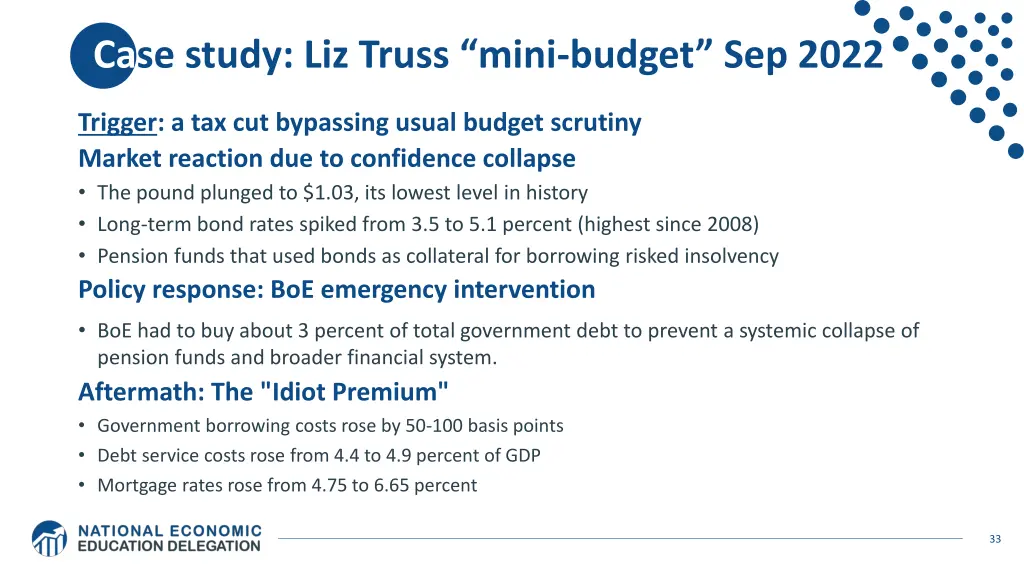 ca se study liz truss mini budget sep 2022