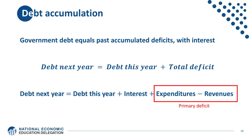 debt accumulation
