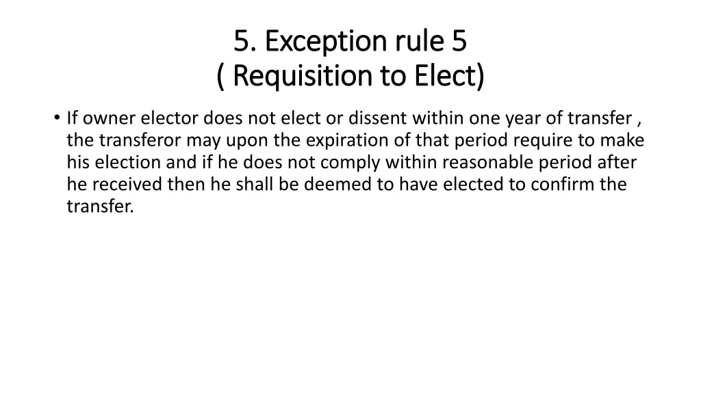 5 exception rule 5 5 exception rule 5 requisition