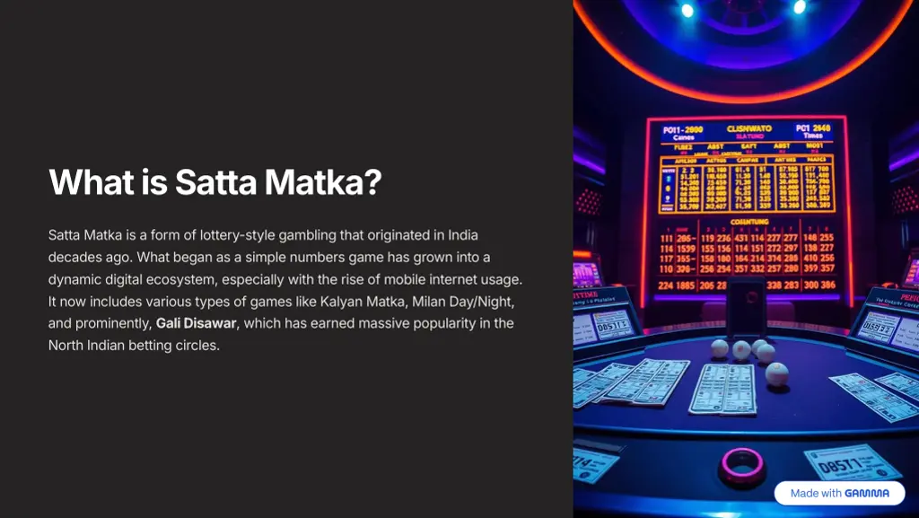 what is satta matka