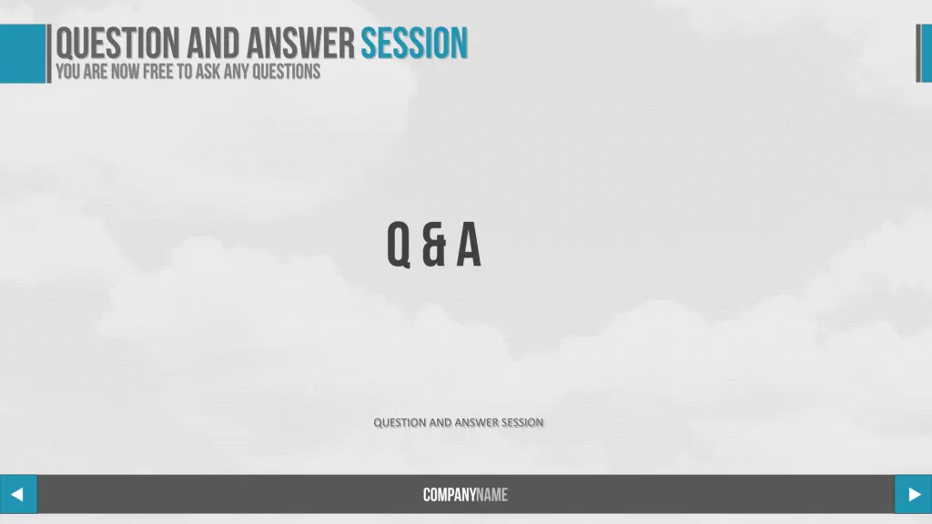 question and answer session