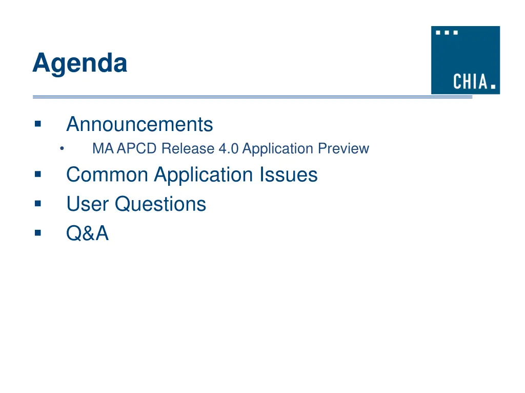 agenda