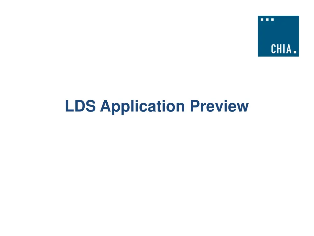 lds application preview