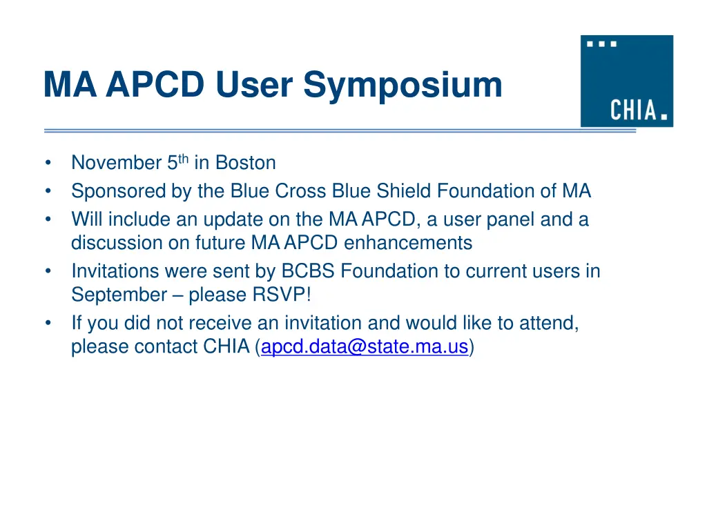 ma apcd user symposium