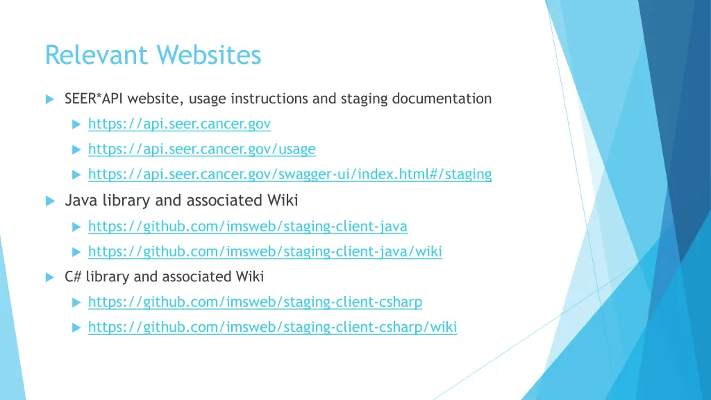 relevant websites