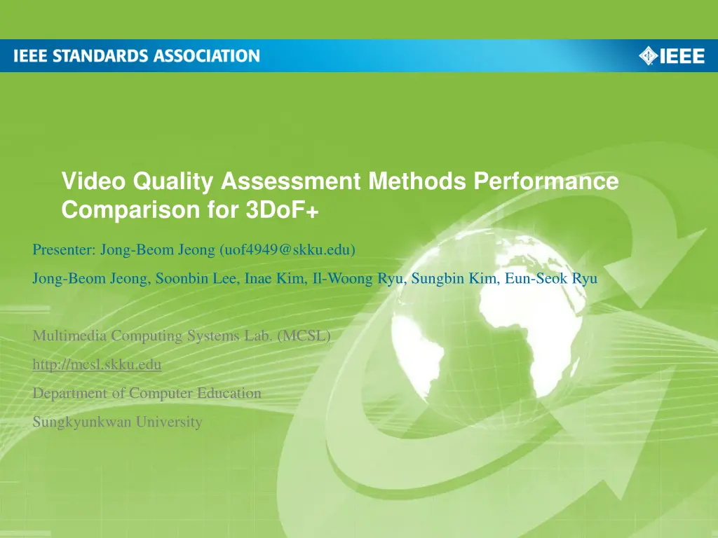 video quality assessment methods performance