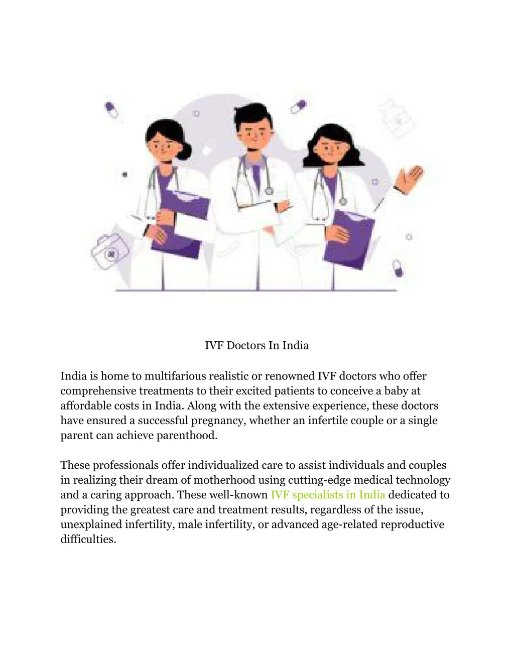 ivf doctors in india