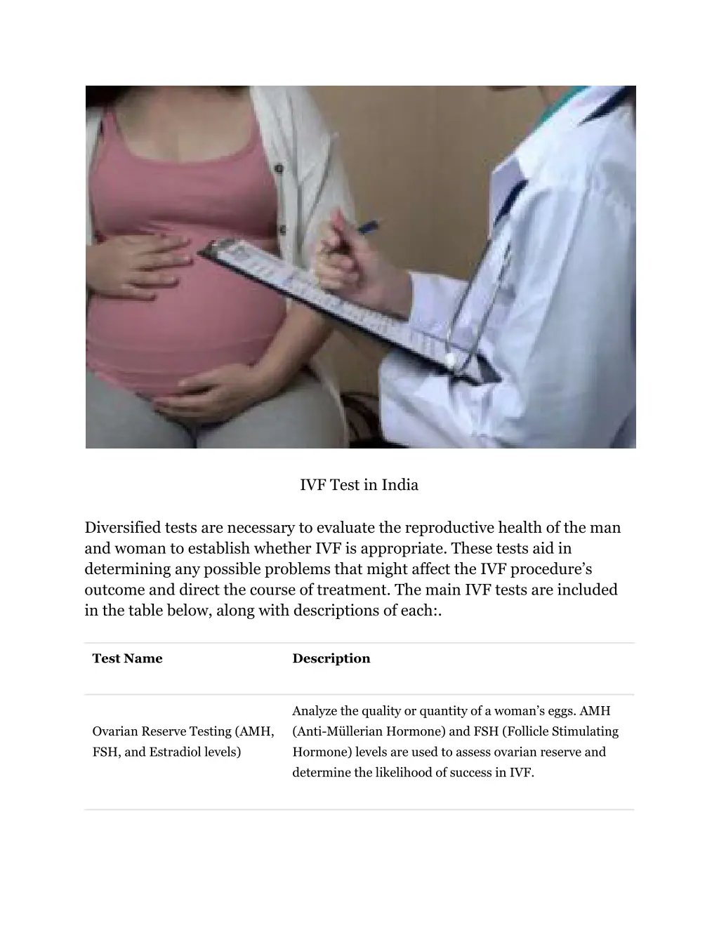 ivf test in india