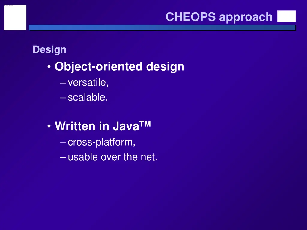 cheops approach 2