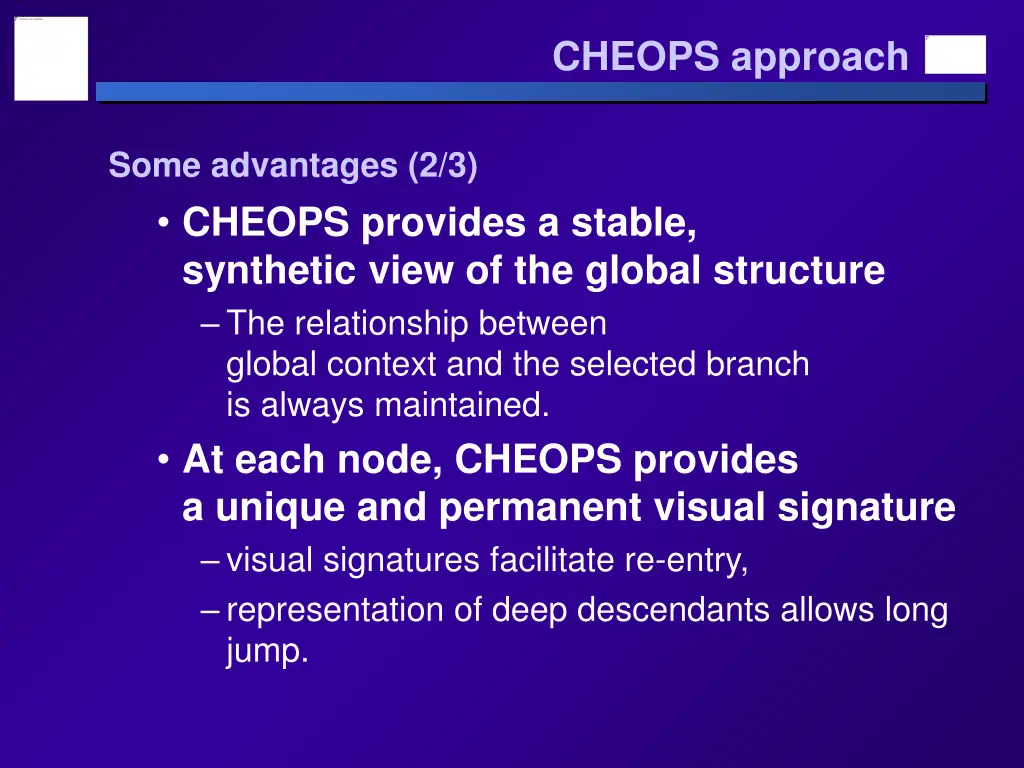 cheops approach 4
