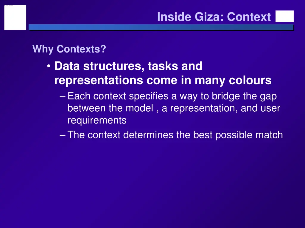 inside giza context 8