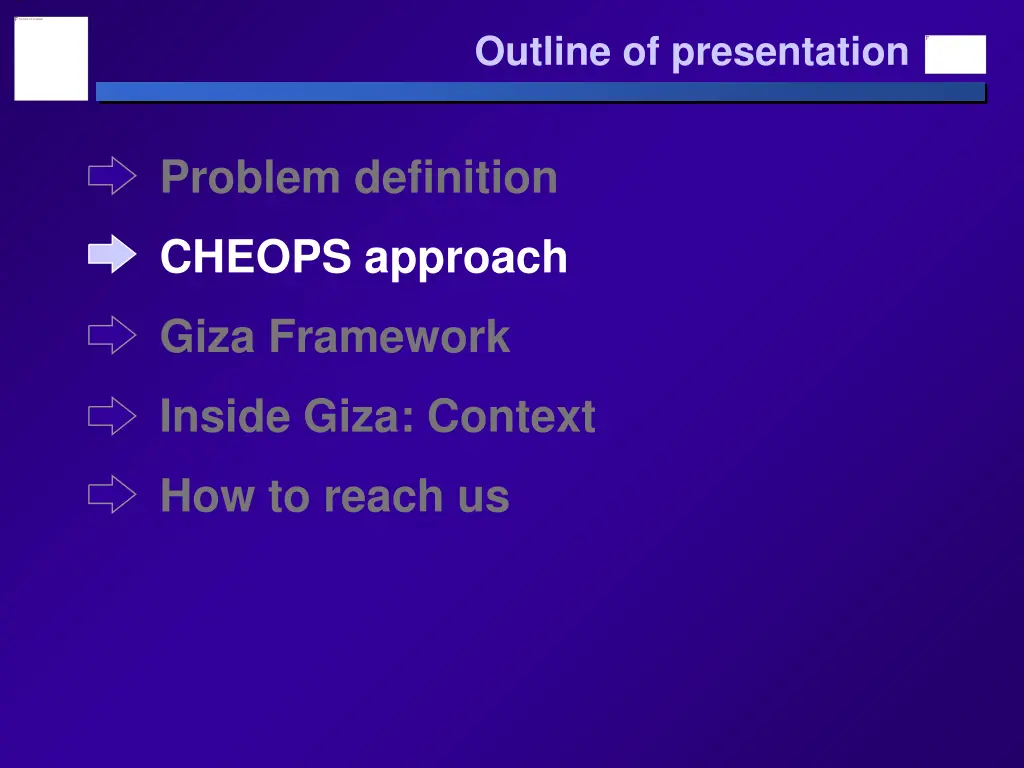 outline of presentation 2