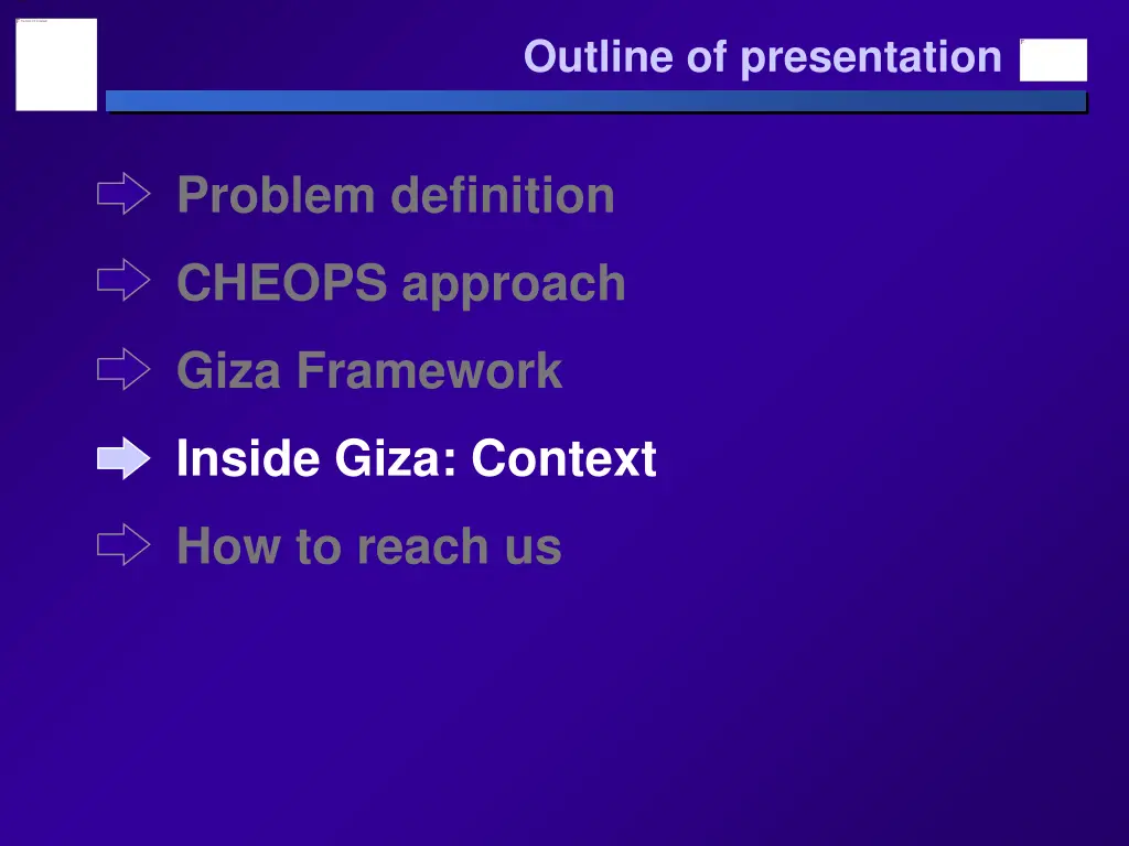 outline of presentation 4