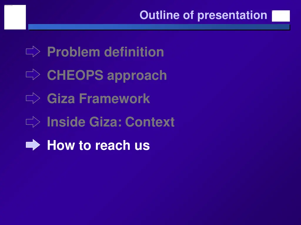 outline of presentation 5