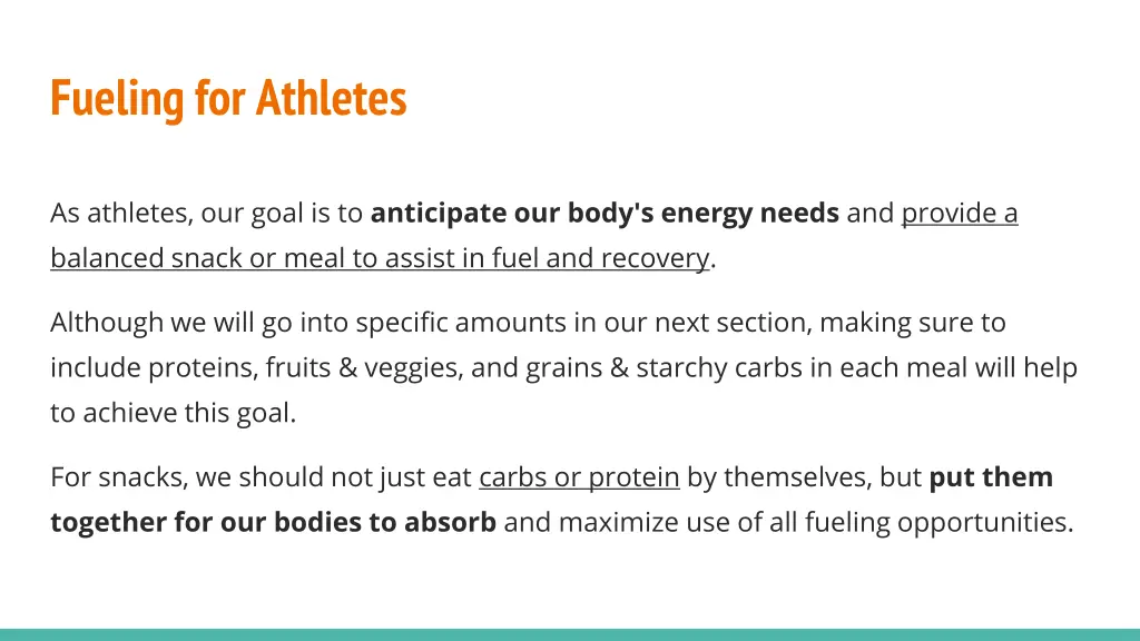 fueling for athletes