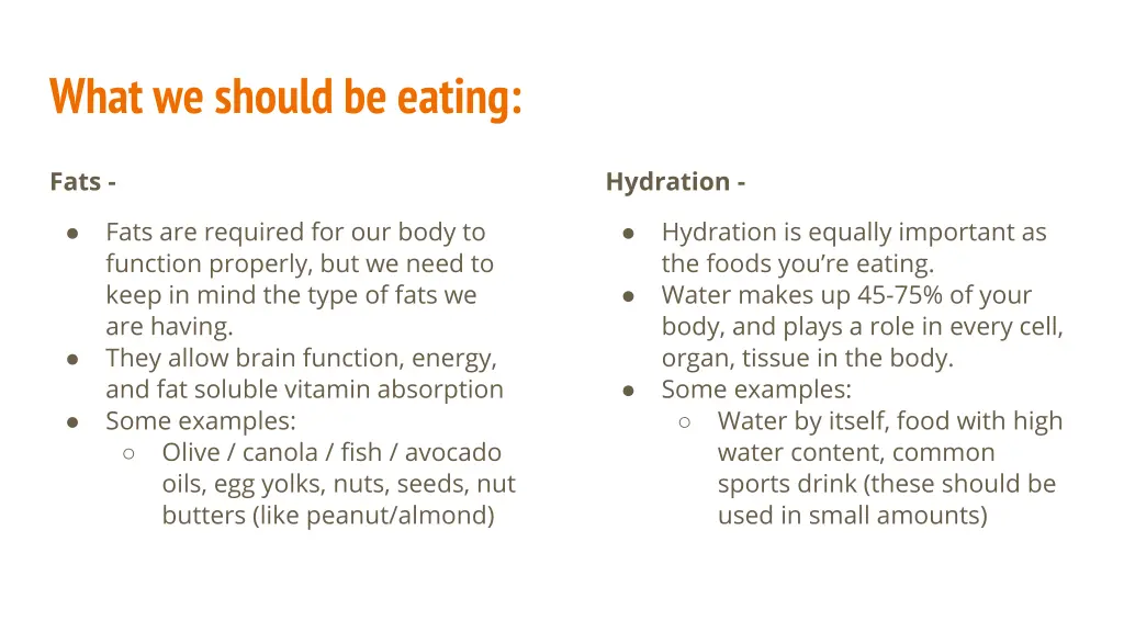 what we should be eating 1