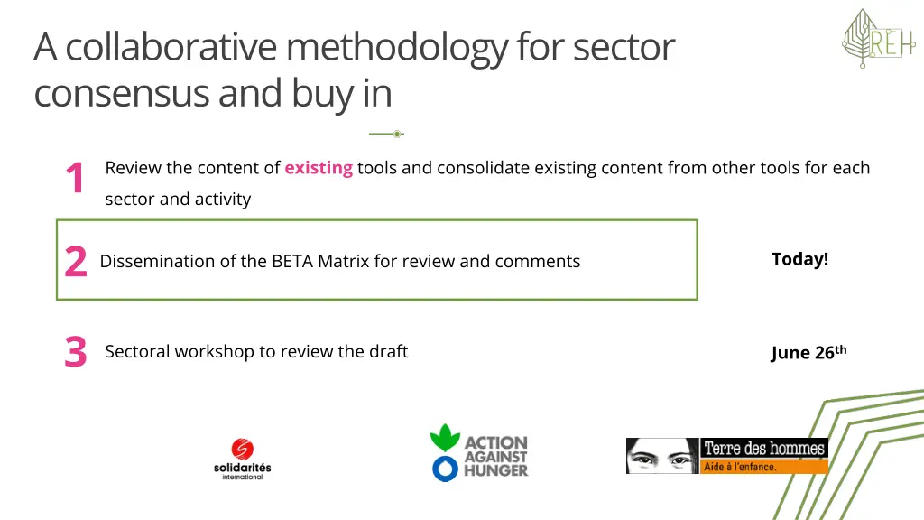 a collaborative methodologyfor sector consensus