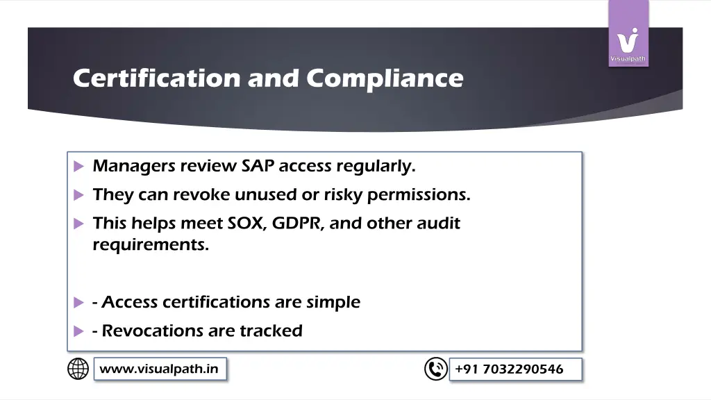 certification and compliance