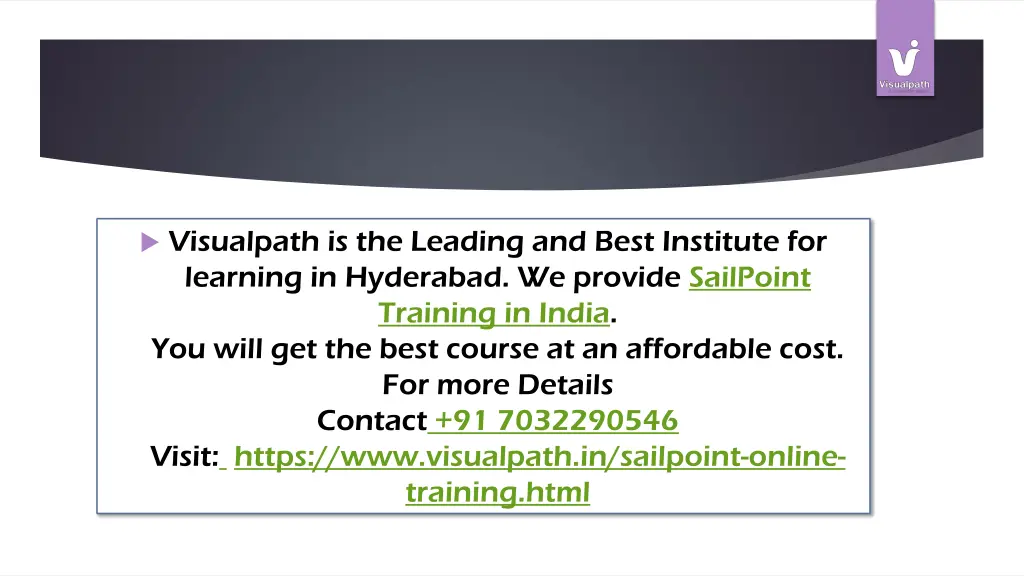 visualpath is the leading and best institute
