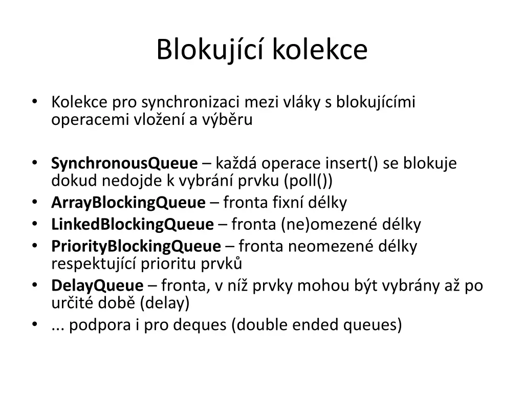 blokuj c kolekce