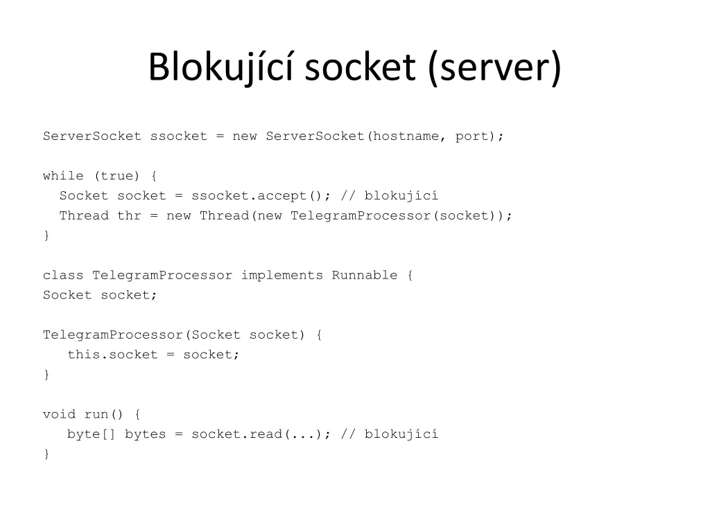blokuj c socket server