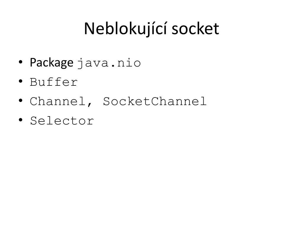 neblokuj c socket