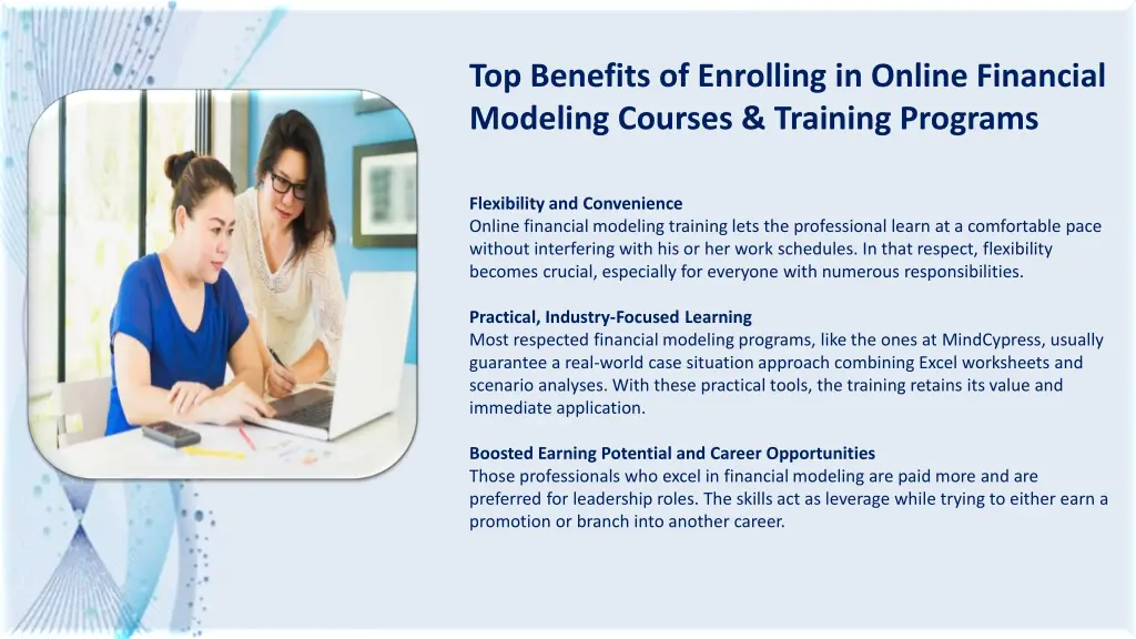 top benefits of enrolling in online financial