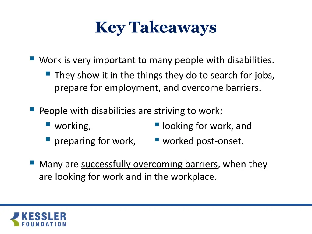 key takeaways