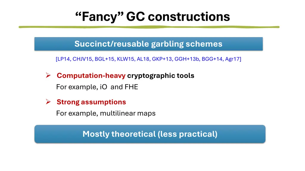 fancy gc constructions