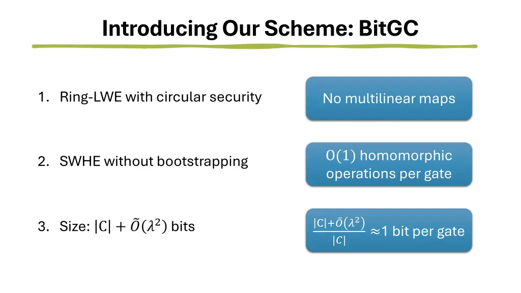 introducing our scheme bitgc