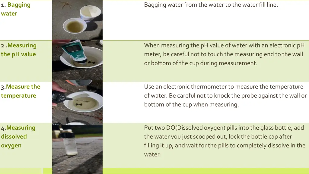1 bagging water