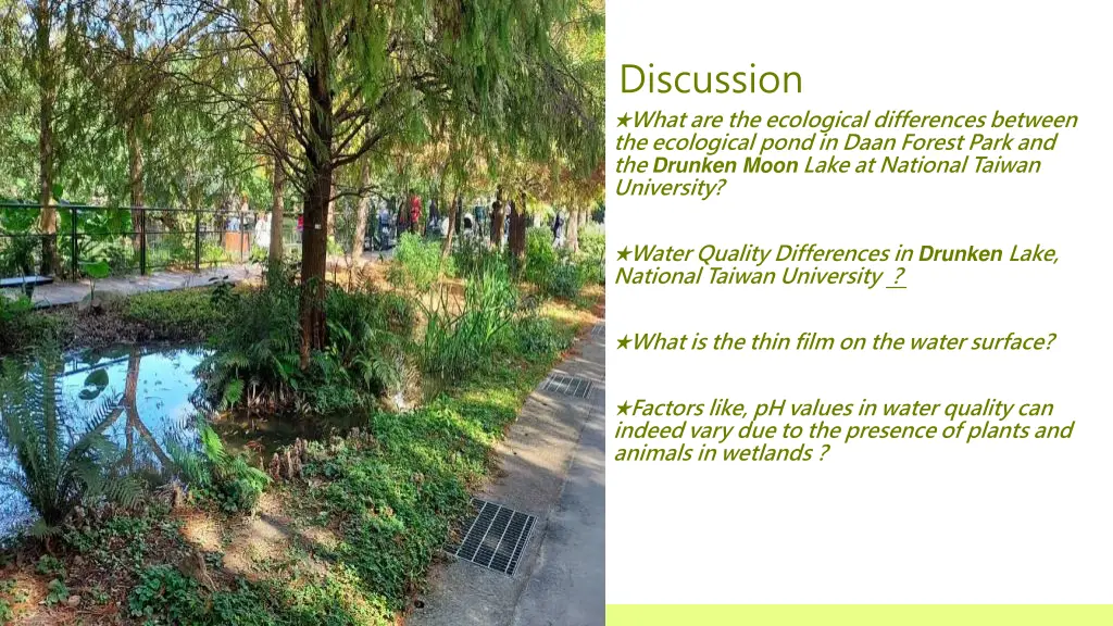 discussion what are the ecological differences
