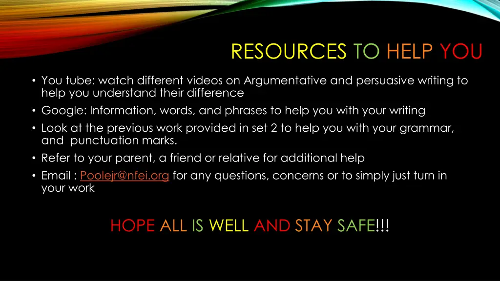resources to help you