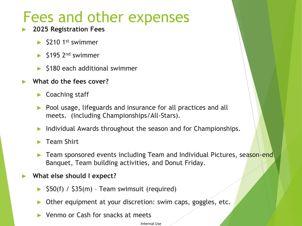 fees and other expenses 2025 registration fees