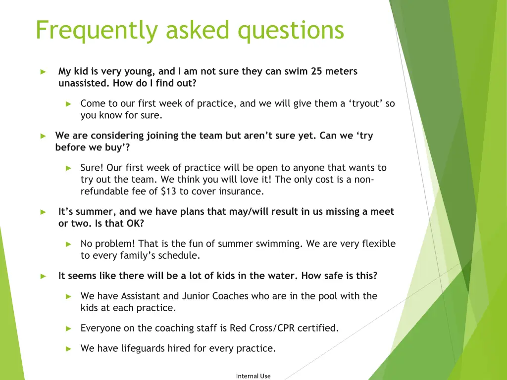 frequently asked questions