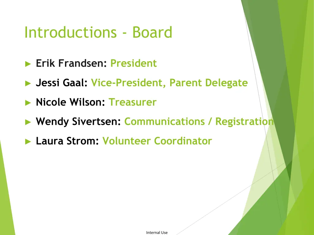 introductions board