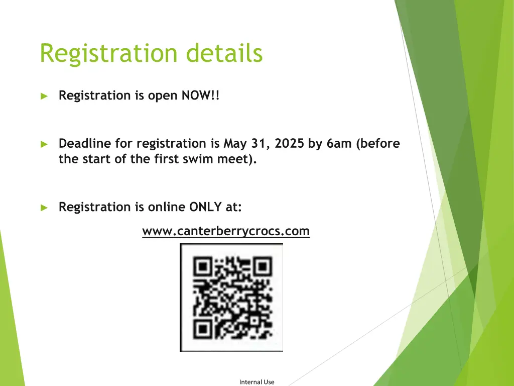 registration details