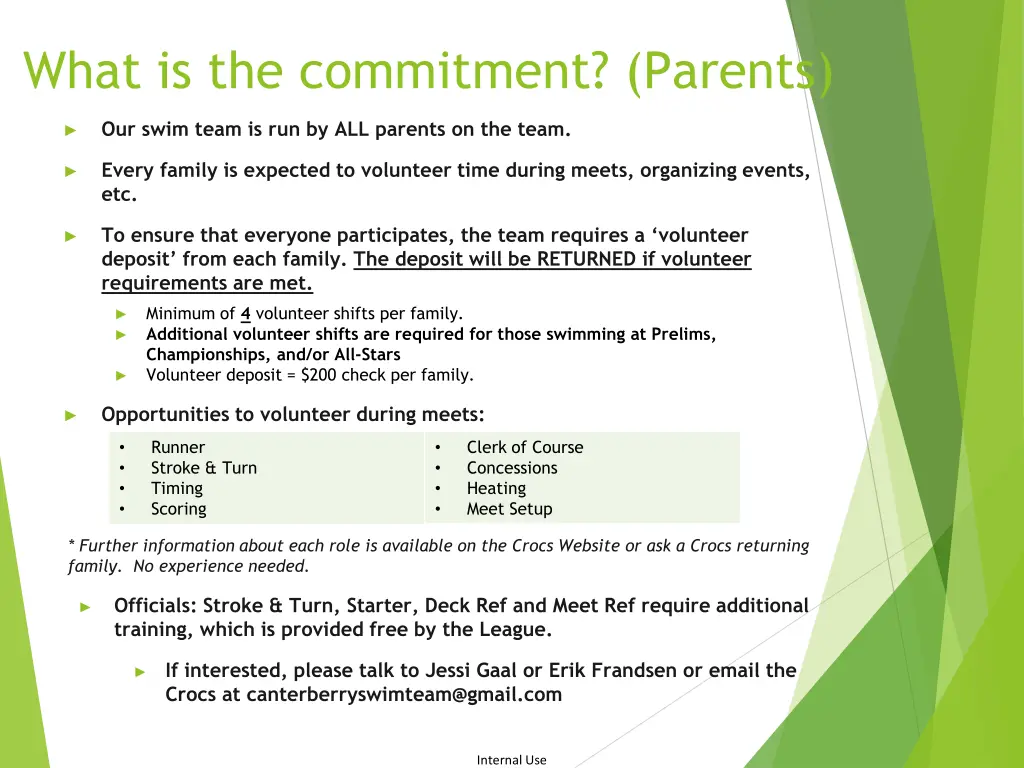 what is the commitment parents