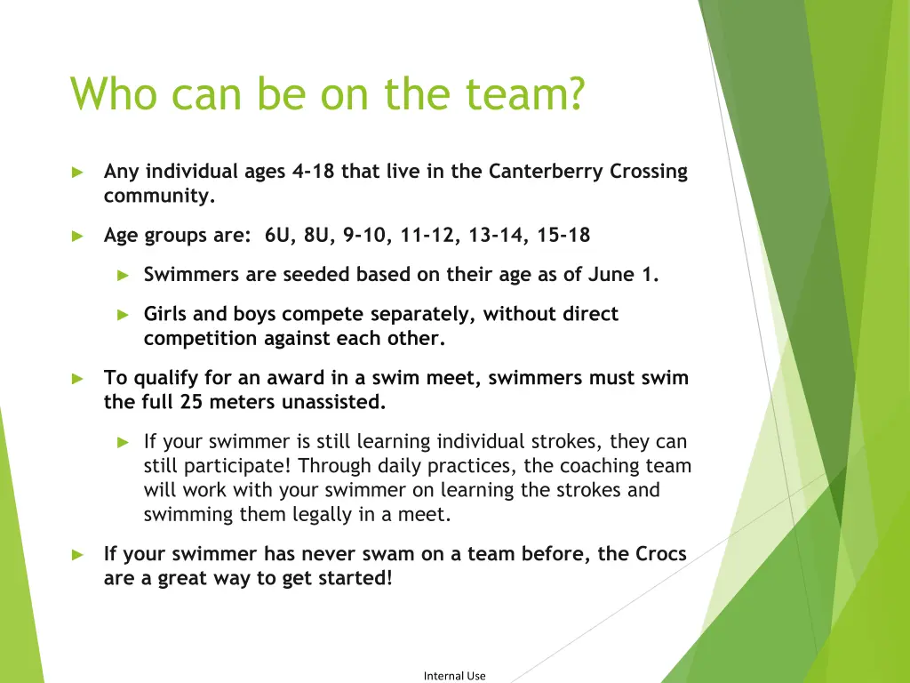who can be on the team