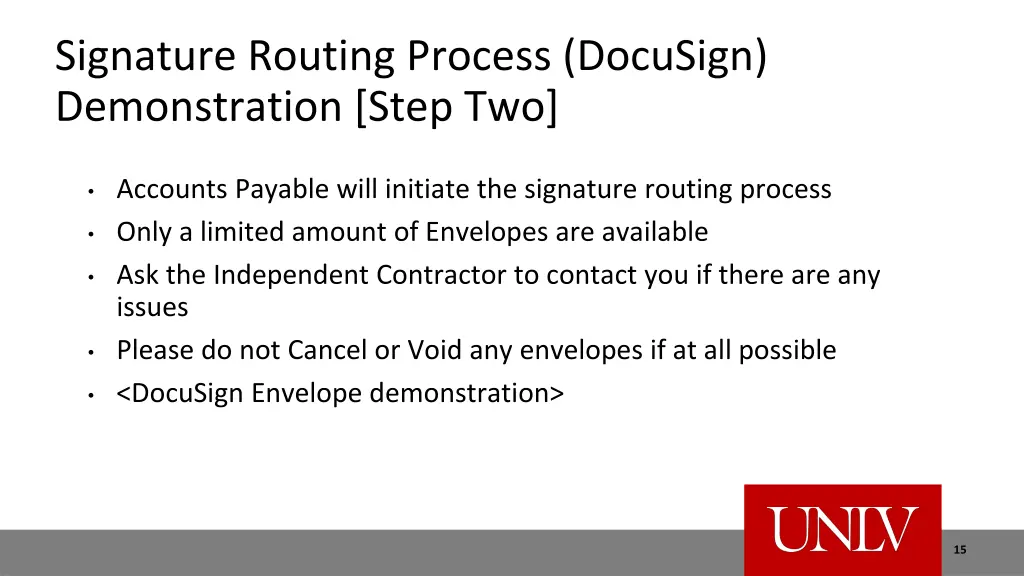 signature routing process docusign demonstration