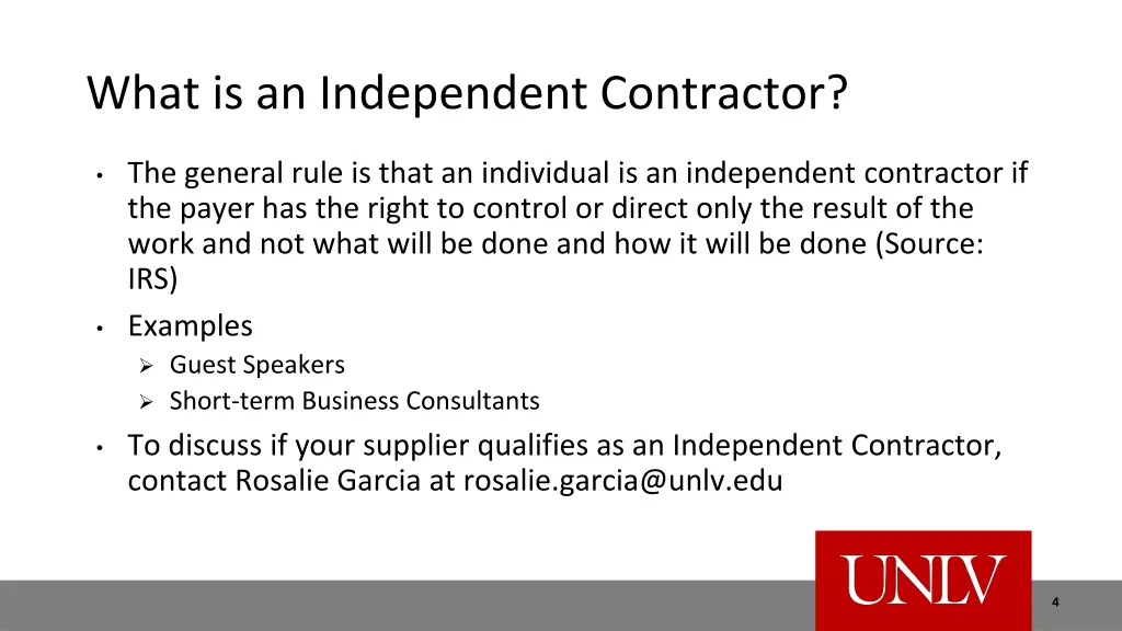 what is an independent contractor