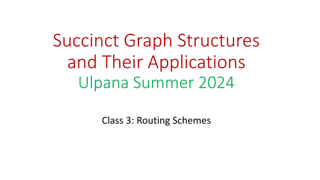 succinct graph structures and their applications