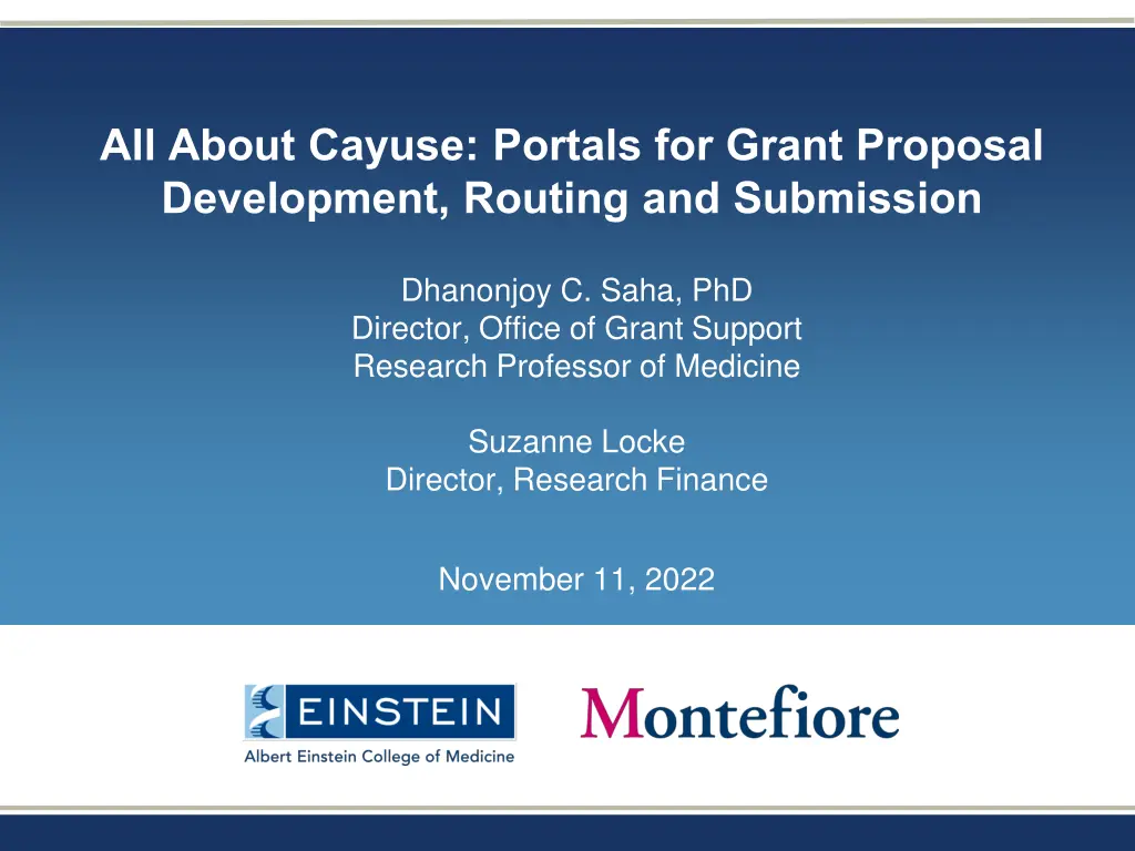 all about cayuse portals for grant proposal